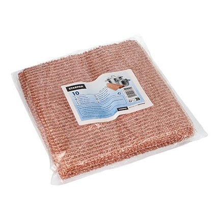 Starpak 10 Kupferlappen 25 cm x 25 cm | Folienbeutel (10 Stück)
