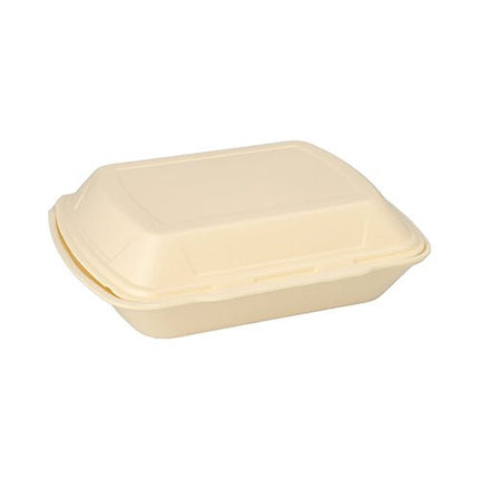 Starpak 100 Menüboxen mit Klappdeckel, XPS 3-geteilt 7,5 cm x 24,3 cm x 20,8 cm