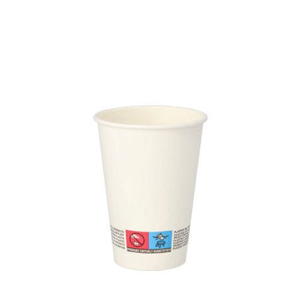 Starpak 80 Automatenbecher, Pappe "To Go" 0,18 l Ø 7 cm · 9,2 cm weiss | Folie (80 Stück)