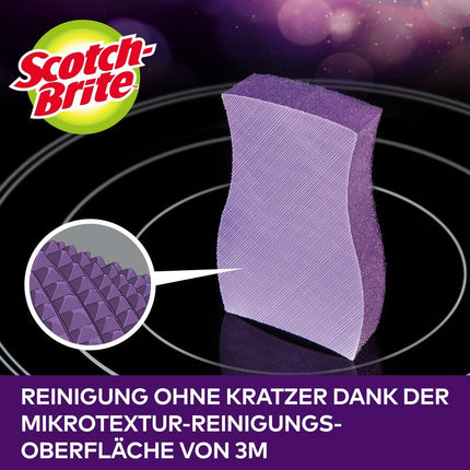 Scotch-Brite™ Glaskeramik-Reinigungsschwamm, 3 Stück pro Packung | Packung (3 Schwämme)
