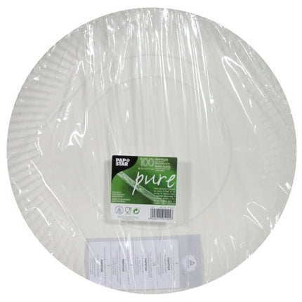 PAPSTAR 100 Teller, Pappe "pure" rund