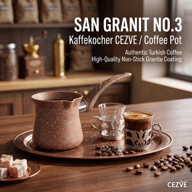 SAN Granit No.3 Kaffeekocher Cezve Mokkakocher