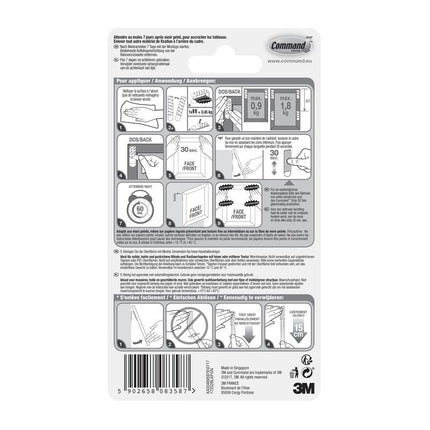 Command™ Bilder-Montage Strips S, klein, schwarz, 17202BLK | Packung (1 Stück)