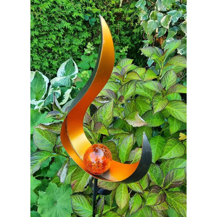 Solarleuchte SKY Solar Solarlampe schwarz Metall Höhe 90 cm Welle