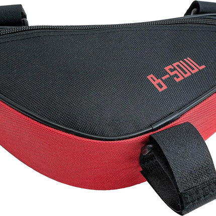 SYSTEM-S Fahrrad Tasche spritzwasserfest Dreiecktasche Rahmentasche Triangeltasche Rot