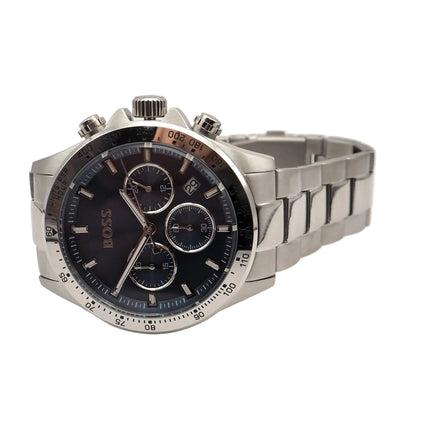 Boss Hero Chronograph 1513755 Herrenuhr Edelstahl Silber Neu OVP