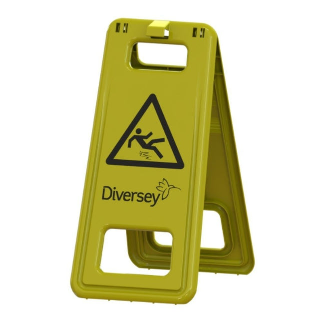 Warnschild „Rutschgefahr“, Ein Muss bei jeder Nassreinigung. 280x580mm, 0,8kg.. Es sind 2 Stück zur Absicherung der zu reinigenden Flächen notwendig (Verkehrssicherungspflicht) | Packung (1 Stück)