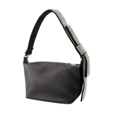 Hobo Bow Tasche - Kara - Leder - Schwarz