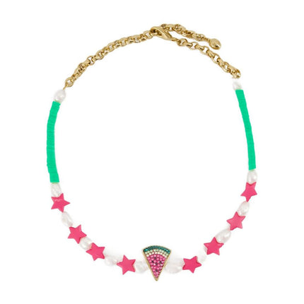 Waterlemon Halsband - Shourouk - Messing - Multi