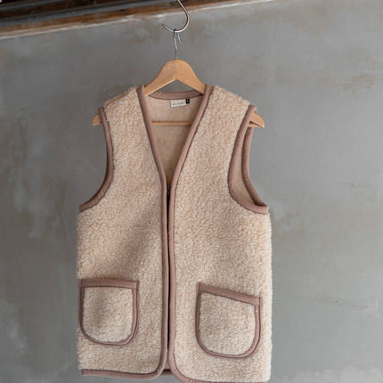 Schafswollweste - Bodywarmer - Taru Camel -