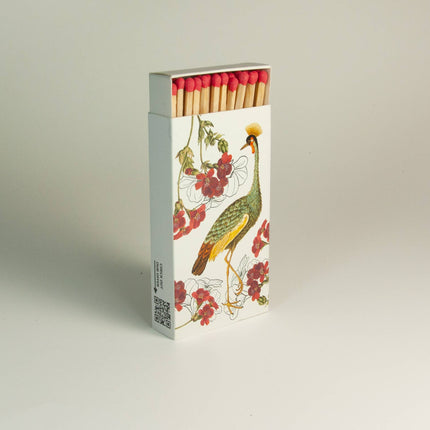 Vintage Streichhölzer – Lange Streichhölzer mit künstlerischem Motiv „Heron“