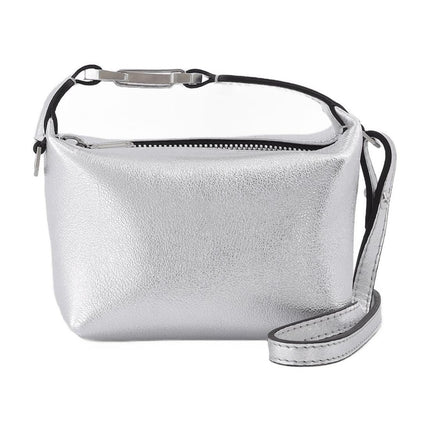 Tiny Moon Tasche aus silbernem Leder