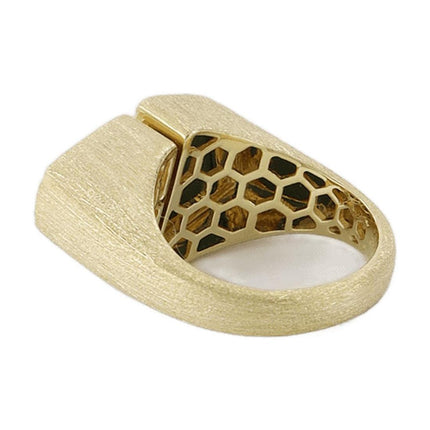 Ring Esteve aus 9 Karat Gold, Amethyst und Diamanten