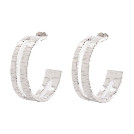 Créoles Slot aus Plaqué Silber