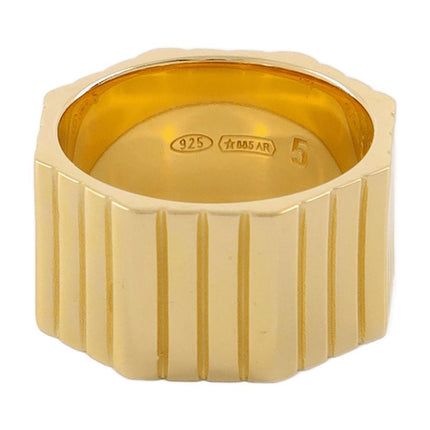 Vergoldeter Octagonalring