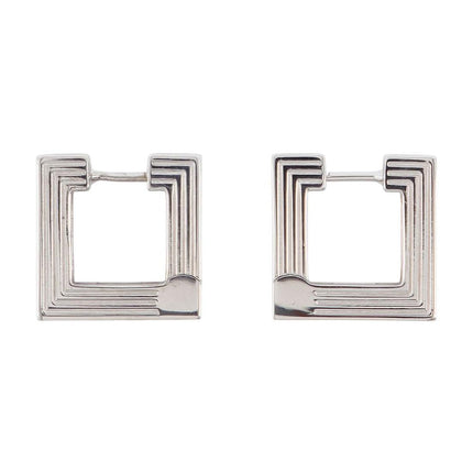 Ohrringe Créole Aurelia Small aus Rhodium Silber