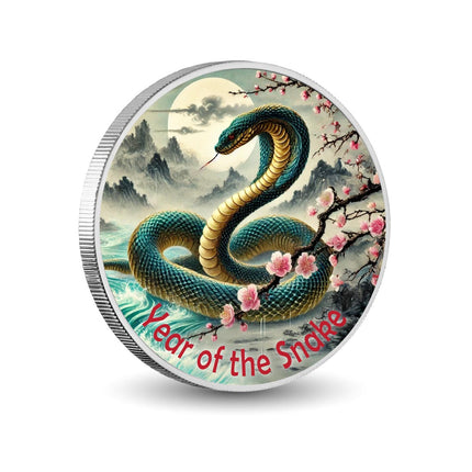 Year of the Snake - Lunar Elegance 1oz Silver Coin