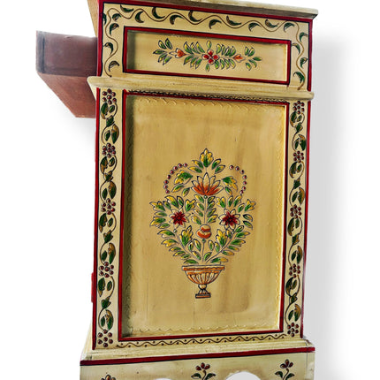 Vintage Asia Handbemaltes Indisches Kästchen Nachttisch - Art. Chest_IRF