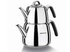 Teekannen Schwarz – 1,0 l / 2,0 l, 18/10 Edelstahl, induktionsgeeignet mit Vert Safe-Tea System