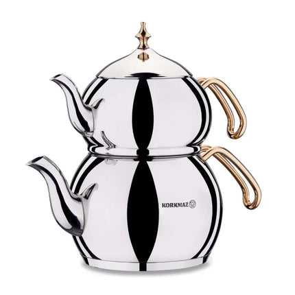 Hanedan Teekannen-Set (1,1 L / 2,0 L) – Edelstahl, Induktion, Solar Base