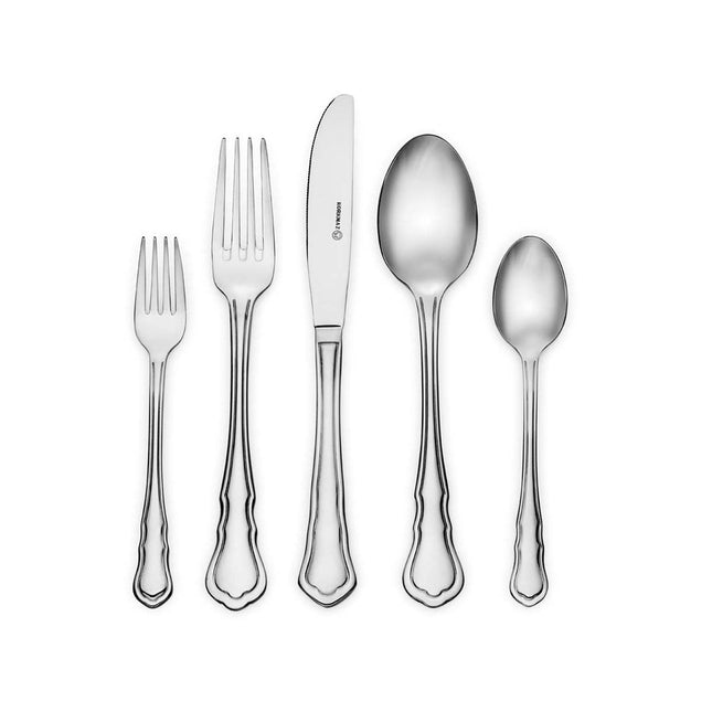 Premium Cutlery Set – Großes Besteckset mit Servierbesteck & Besteckkasten (ca. 89-teilig)