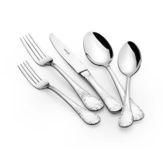 Korkmaz Besteckset 89-teilig mit Ledertruhe – 18/10 Edelstahl, poliert