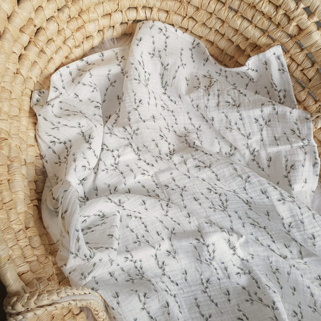 Musselintuch "Zweige"