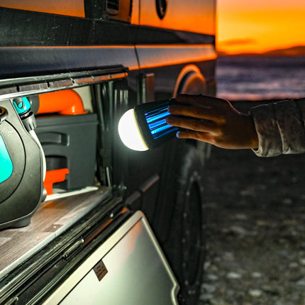 The Utility Lamp Magnetic - With Mosquito Function - Offrotie 3D Printed Base - 180 Lumen Waterproof - Portable for Vanlife