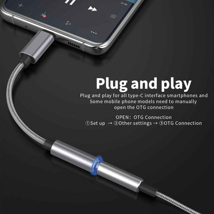 USB Typ C auf zu AUX 3,5mm Kopfhörer Klinke Adapter Handy Tablet PC Universal