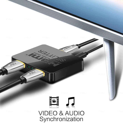 1-in-2-out HDMI Splitter Verteiler 4K 3D 4K@30Hz 1080p@60Hz Ultra HD Adapter