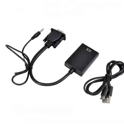 VGA auf HDMI Adapter mit Audio Full HD 1080p VGA zu HDMI Konverter PC Laptop