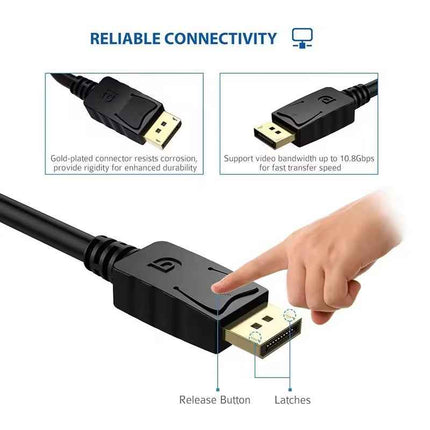 DP zu VGA Adapter DisplayPort Stecker auf VGA Buchse Konverter PC Mac Vergoldet