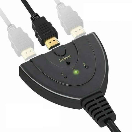 3-in-1-out HDMI Switch Adapter Umschalter 3in1 Ultra HD 4K oder Full HD 1080p
