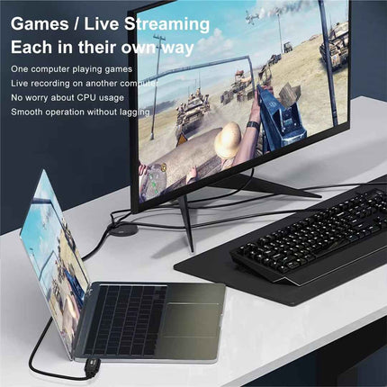 Video Capture Card HDMI USB 4K 1080p Live Video Streaming Game Recorder USB-C