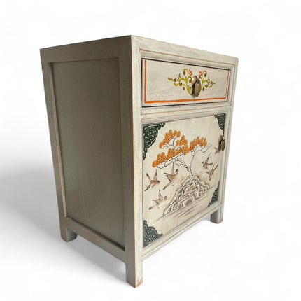 Vintage Asia Chinesisches Nachtkästchen Nachttisch "Vintagefog" - Art. 35191-12