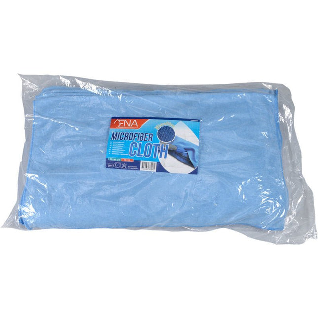 Mikrofasertuch, ENA Soft Bodentuch, 53x60 cm, Blau    | Packung (10 Stück)