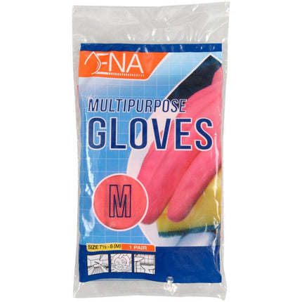 ENA Multipurpose Haushaltshandschuhe Latex, Gelb