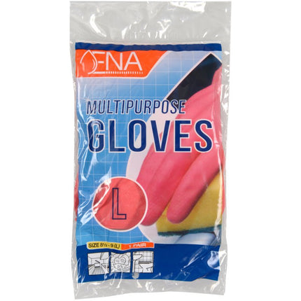 ENA Multipurpose Haushaltshandschuhe Latex, Gelb