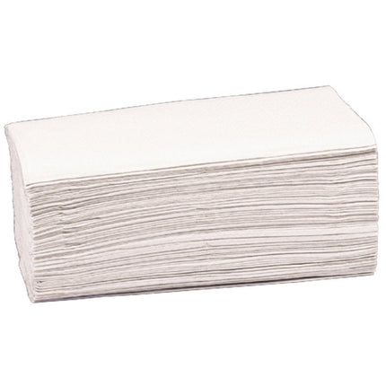 Papierhandtücher, 2-lagig, 24,8x23 cm, Weiß    | Packung (200 Stück)
