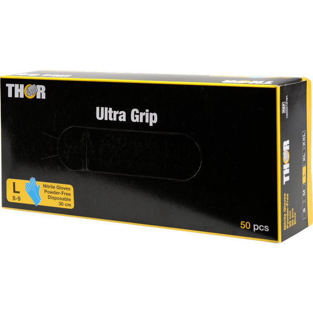 Thor Ultra Grip Long, Nitril-Handschuhe, 30 cm, Blau