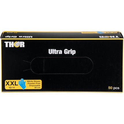 Thor Ultra Grip Long, Nitril-Handschuhe, 30 cm, Blau