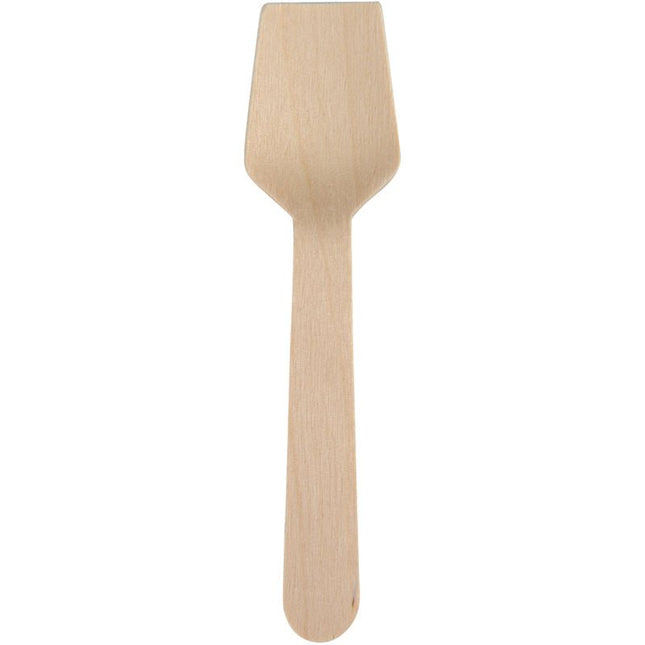 Eislöffel, 9,5 cm, Holz   | Packung (100 Stück)