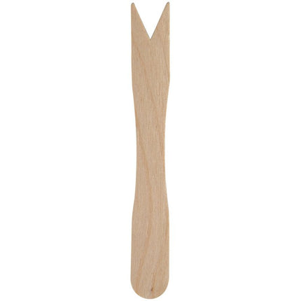 Pommesgabel, 8,5 cm, Holz   | Packung (100 Stück)
