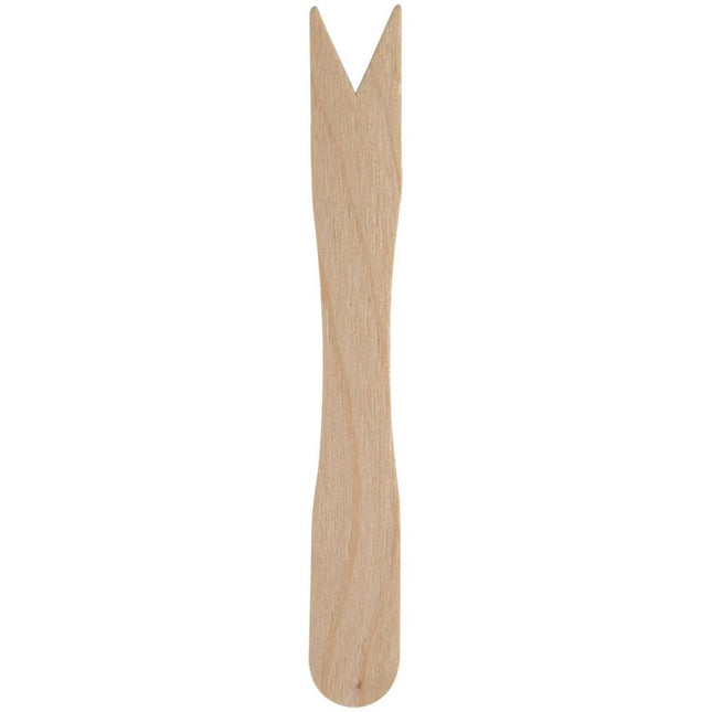 Pommesgabel, 8,5 cm, Holz   | Packung (100 Stück)