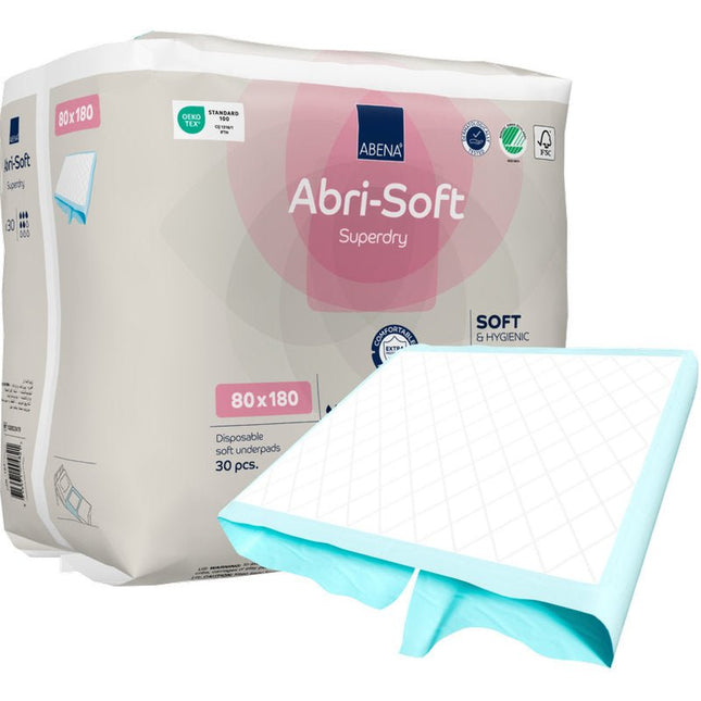 Einweg-Unterlage Abri-Soft Superdry, 80x180 cm   | Packung (30 Stück)