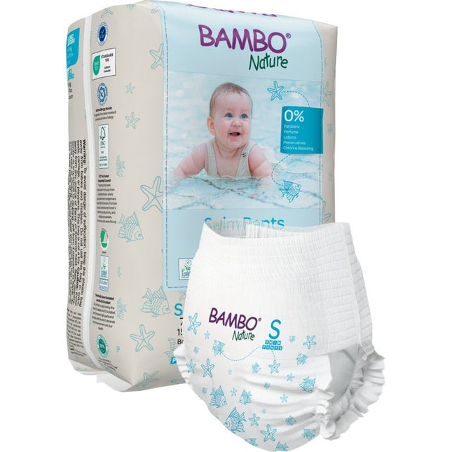 Bambo Nature Schwimmwindeln, Gr. S, 7-12 kg   | Packung (12 Stück)