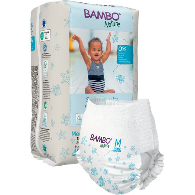 Bambo Nature, Schwimmwindel, Gr. M, 12+ kg   | Packung (12 Stück)