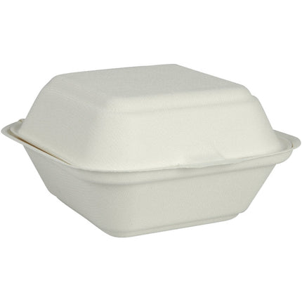 Burgerbox Bagasse, Weiß