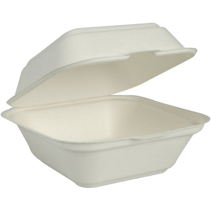 Burgerbox Bagasse, Weiß