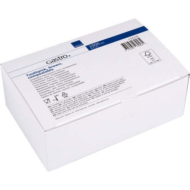 Zahnstocher, 65 mm, Unverpackt, Holz   | Packung (1000 Stück)